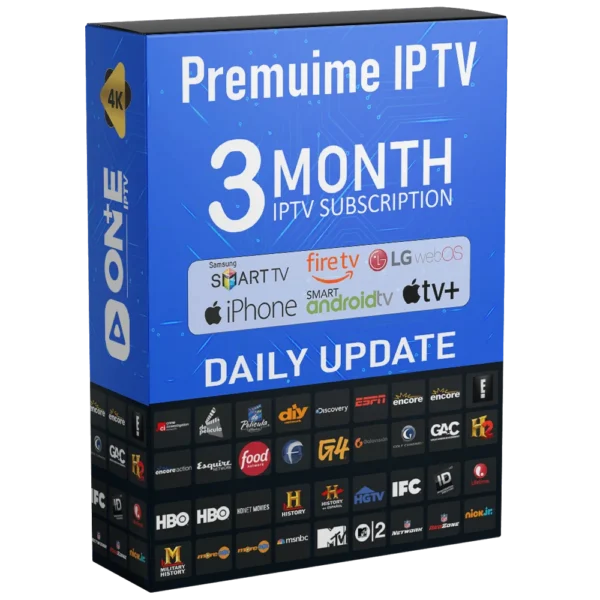 3 Maanden 3-Scherm Premium IPTV Abonnement